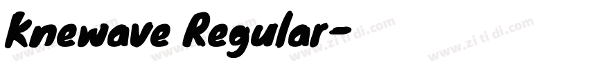Knewave Regular字体转换